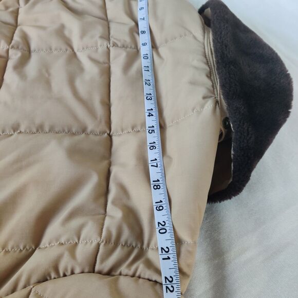 Vintage RefrigiWear 612 Freezer Coat Tan Fur Collar 3XL–4XL 60" Chest USA 70s/80 - Picture 13 of 15